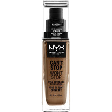 NYX Cant Stop Wont Stop Full Coverage Foundation 16 - Mahogany 1.0 FL Oz